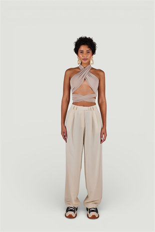 Palasia Trousers Beige