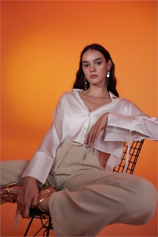 Silky Shirt White