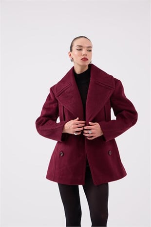 Belden Oturmalı Kaşe Desiree Kaban Bordo