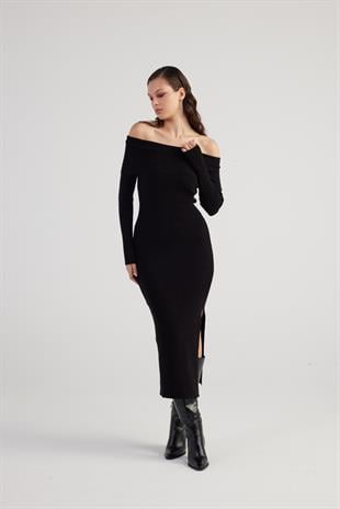Tilda Knitwear Dress Black