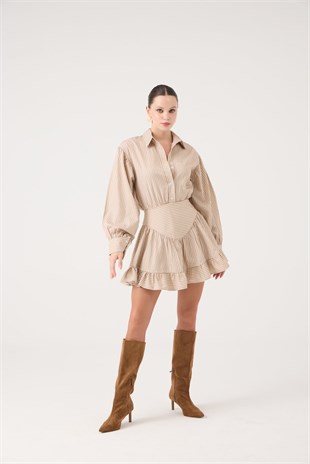 Ashley Dress Beige