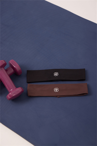 Holly Saç Bandı Siyah-Kahve Set