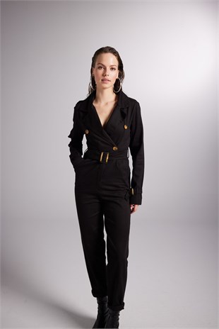 Solano Overalls Black