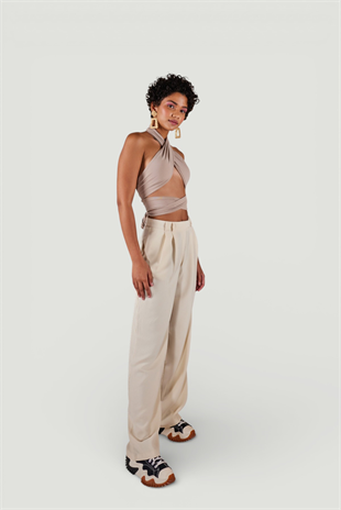 Palasia Trousers Beige
