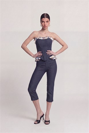 Jean Görünümlü Venus Capri Pantolon Lacivert