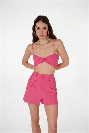 Rise Chain Blouse Pink