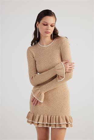 Rebeca Knitwear Dress Beige