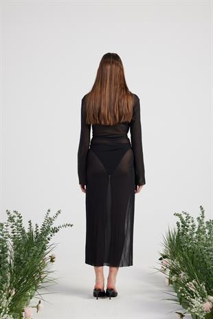 Alt Üst Ringer Pareo Takım Siyah