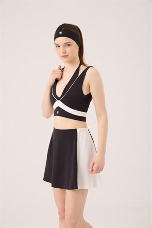 Yüksek Bel Stella Şort Etek Siyah