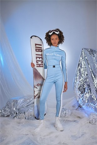 Snowy Rompers Blue