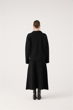 Zoi Knit Skirt Black