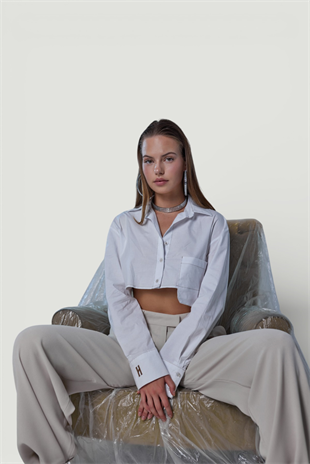 Pocket Gömlek Beyaz