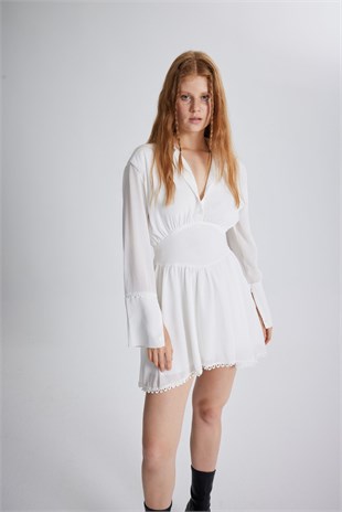 Isla Dress White