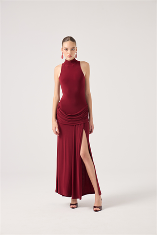 Valentina Dress Burgundy