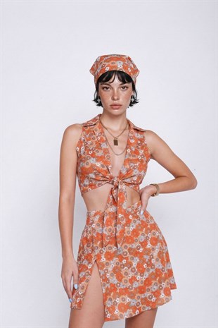 Alt Üst Bandanalı Efila Takım Turuncu