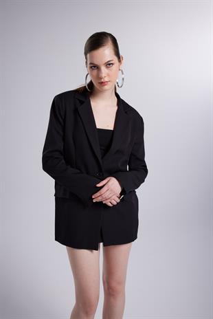 Panky Blazer Ceket Siyah