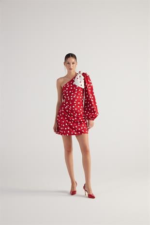 Polka Dress Red