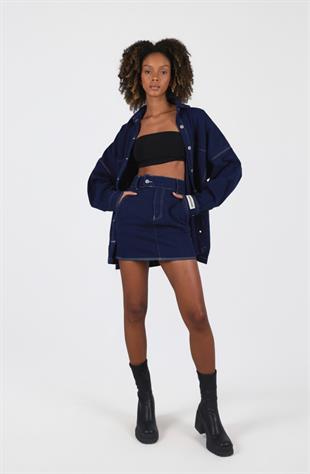 Sofie Skirt Dark Blue