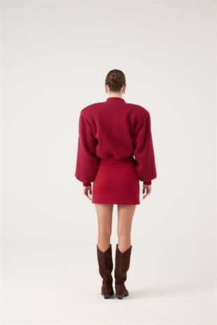 Parker Bomber Jacket Burgundy