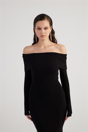 Tilda Knitwear Dress Black