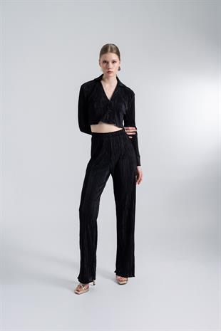 Comfy Crop Shirt Black