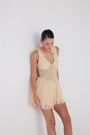 Fiona Dress Beige