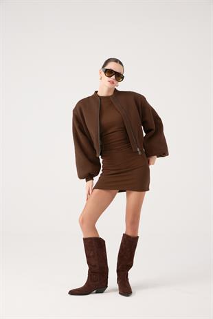 Parker Bomber Jacket Brown