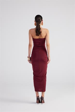 Hailey Dress Claret Red