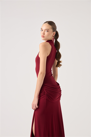 Valentina Dress Burgundy