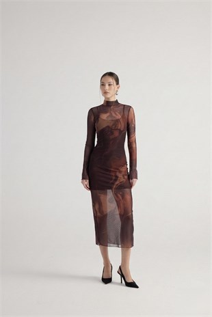 Kamille Dress Brown