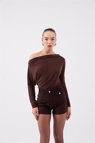 Talia Blouse Brown