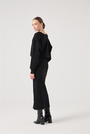 Jacey Knit Dress Black