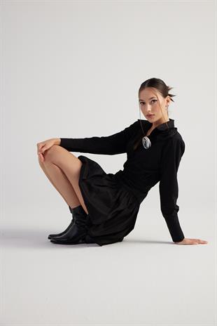 Beli Lastikli Mini Balon Lexi Etek Siyah