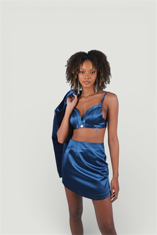 Fancy Bustier Dark Blue