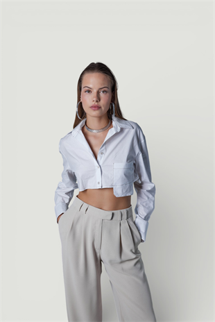 Pocket Gömlek Beyaz