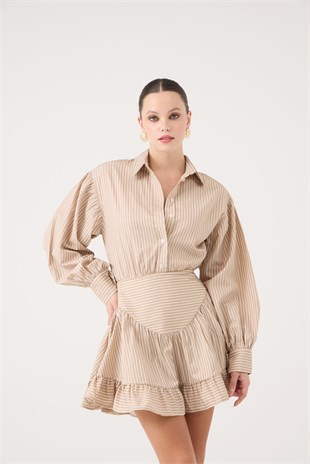 Ashley Dress Beige