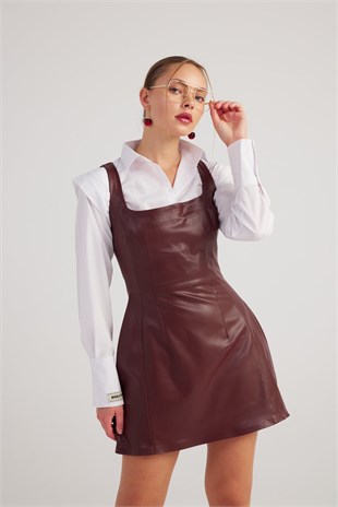 Larissa Dress Claret Red