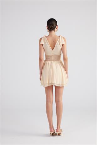 Fiona Dress Beige