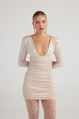 Karly Dress Beige