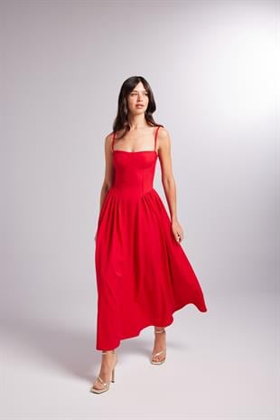 Bridged Dress Red