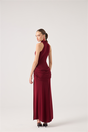 Valentina Dress Burgundy