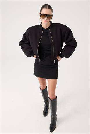 Parker Bomber Jacket Black