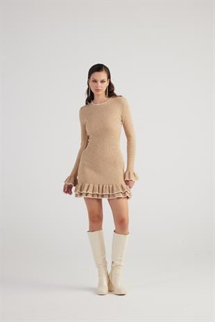 Rebeca Knitwear Dress Beige