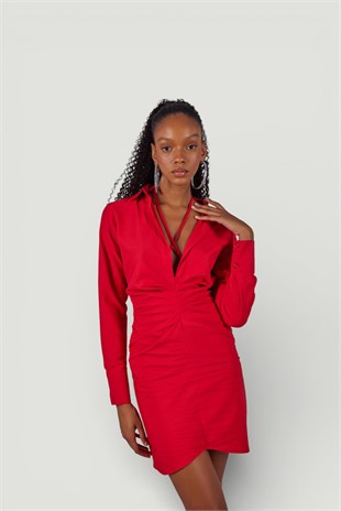 Roar Dress Red