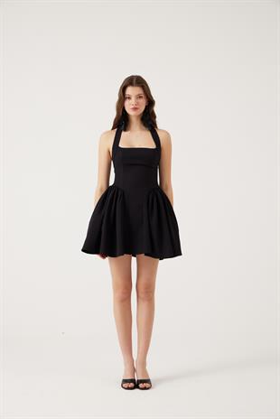 Cepli Mini Felici Elbise Siyah 