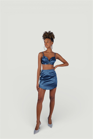 Fancy Bustier Dark Blue