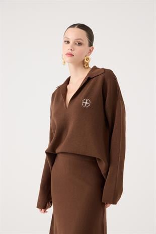 Zoi Knitwear Sweater Brown