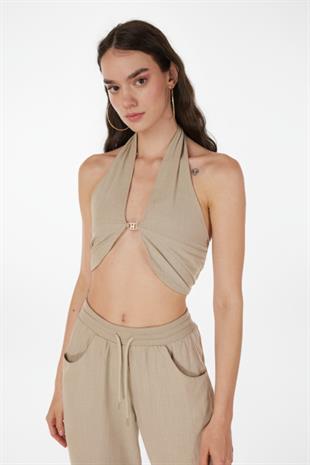 Rise Accessory Blouse Beige