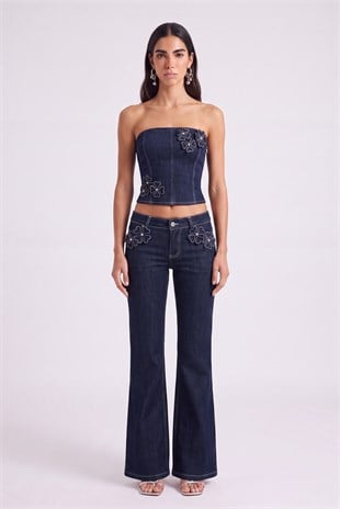 Clover Jean Pantolon Lacivert