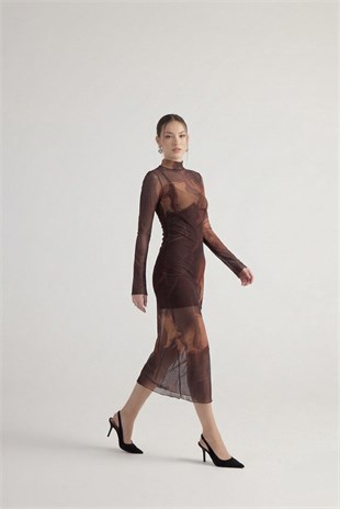 Kamille Dress Brown
